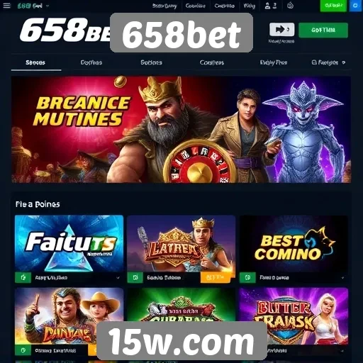 Jogos populares disponíveis no 658bet
