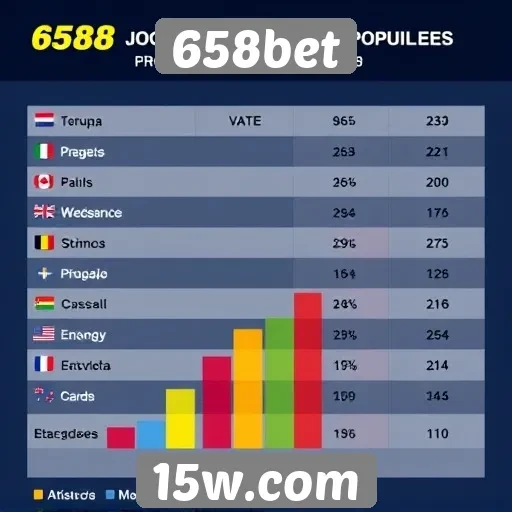 Estatísticas de jogos populares no 658bet